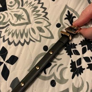 Juicy Couture Black and Gold studded belt